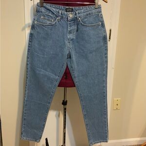 NWOT boohooMan front Buttons Fly Skinny Blue Jeans Men’s 28 size